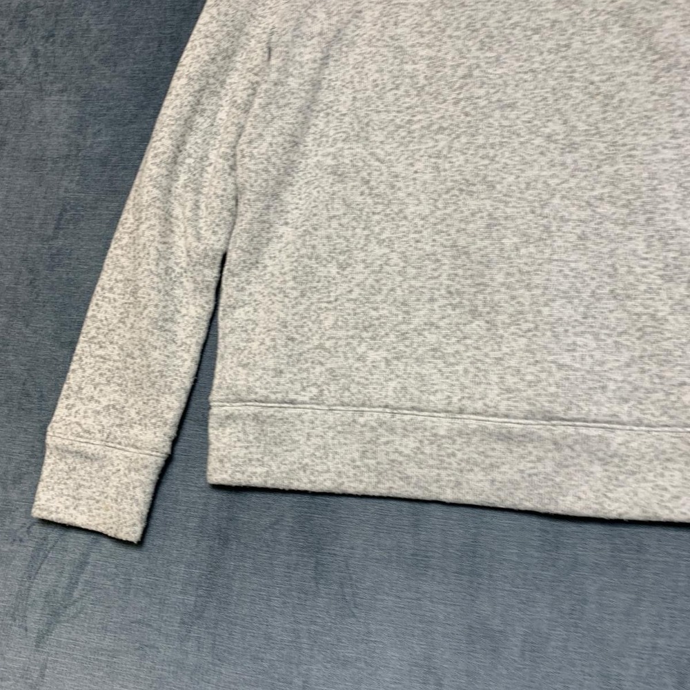 Banana Republic Jacket Mens S Gray Dasera Marled Fleece Fuzzy and Cozy Mock Neck - Picture 10 of 13